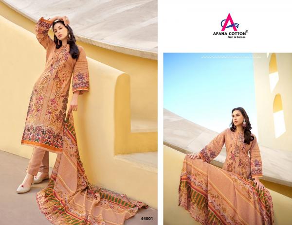 Apana Cotton Razia Sultan Vol 44 Cotton Dress Material Collection